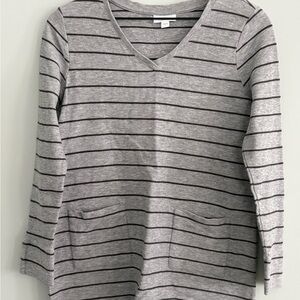 J. Jill Heather Gray Knit Top